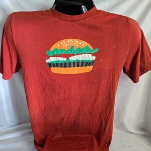 Burger King ' Whopper ' Burger Front Print T-shirt (M)